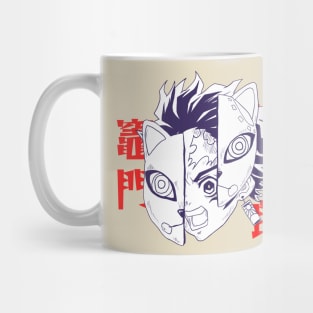 Demon kitsune mask Mug